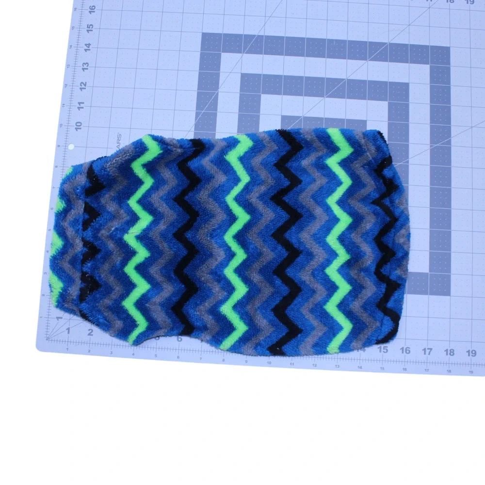Chevron Striped Zig Zag Pattern Fleece Green Blue Grey Small Dog Sweater Vest